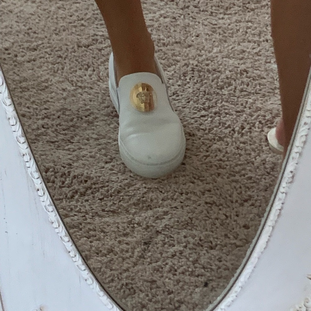 women’s Versace sneakers worn twice